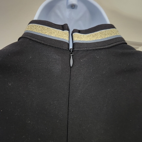 Midi gold trim designer inspired dress..size L - Picture 5 of 6